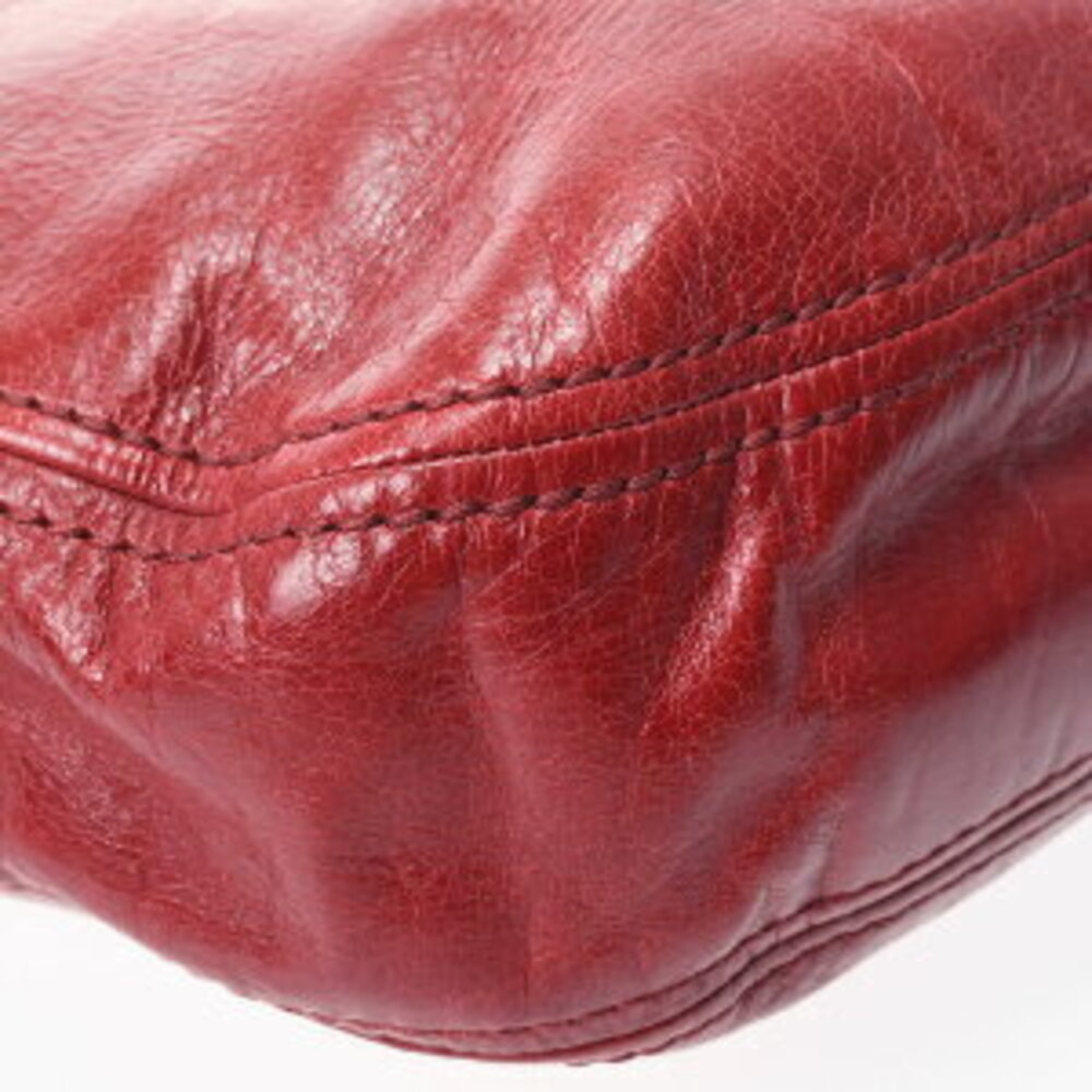 Prada One Shoulder Hobo Bag Red Leather Shoulder - Picture 6 of 9